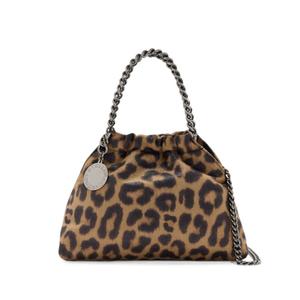 Маленькая сумка-тоут Falabella с леопардовым принтом
