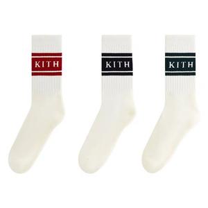 Носки и колготки Kith 3-Pack Variegated Stripe Crew Socks 'Мульти'