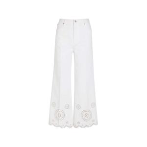 Расклешенные брюки Eyelet с английской вышивкой
