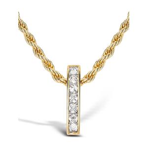 Подвеска RockChic из желтого золота с бриллиантами