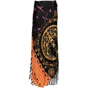 Юбка миди Regenerated Scarves с принтом