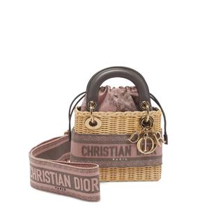 Плетеная сумка-тоут Lady Dior размера мини (2023 год)