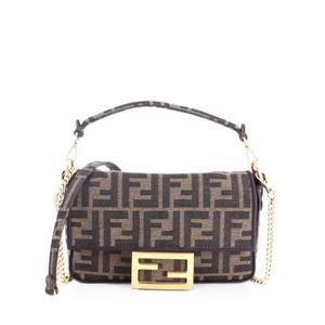 Мини-сумка через плечо Baguette NM Bag с узором Zucca