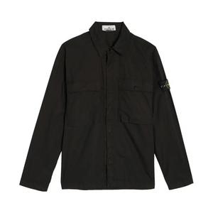 Овершерты Stone Island Compass Patch Logo Overshirt 'Черный'