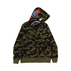 Толстовки с молнией BAPE 1st Camo Shark Full Zip Hoodie 'Зеленый'