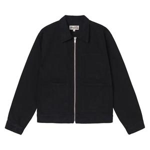 Куртки Stussy Overdyed Zip Work Jacket 'Черный'