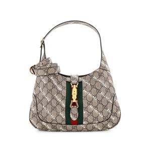 x Balenciaga The Hacker Project Jackie 1961 GG Coated Canvas Small сумка-хобо