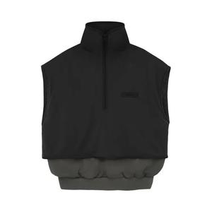 Жилеты Fear of God Essentials Nylon Fleece Mockneck Vest 'Ink/Jet Black'