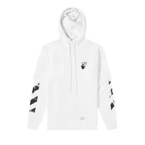 Худи Off-White Carav Arrow Double Sleeve «Белый/Черный»