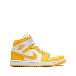 Кроссовки Jordan 1 Mid White / University Gold