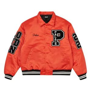 Куртка-бомбер Palace Satin Varsity Jacket «Orange»