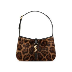 Сумки через плечо Saint Laurent Le 5 À 7 Pony Hair Bag «Manto Naturale/Nero»