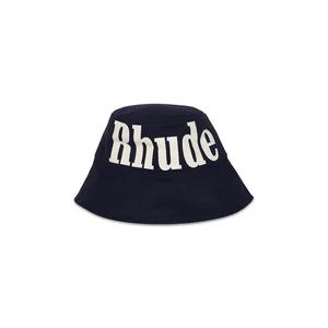 Шляпы Rhude Logo Bucket Hat 'Navy/Off White'