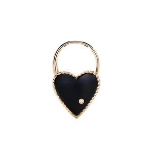 Серьга Creole Cadenas Coeur с бриллиантом