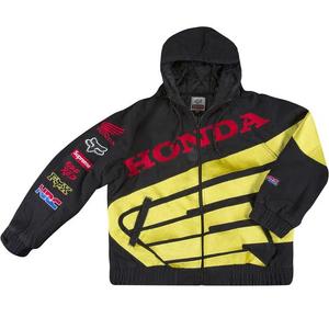Верхняя одежда Supreme x Honda Fox Racing Puffy Zip Up Jacket 'Black'