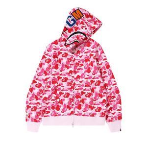 Толстовки на молнии BAPE ABC Camo Shark Full Zip Hoodie 'Розовый'