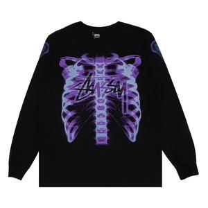 Футболки Stussy Rib Cage 3M Long-Sleeve Tee 'Black'