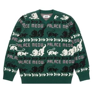 Свитеры Palace Meow Meow Knit 'Green'
