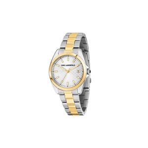 【2 года гарантии】KARL LAGERFELD 35mm Женские серебристые кварцевые часы Essential R0553101507