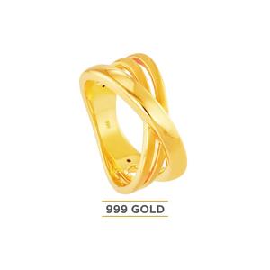 HABIB 999/24K Желтое золото Кольцо LTR100624