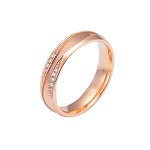 LITZ 18K кольцо из розового золота YF-CNC-QL022G