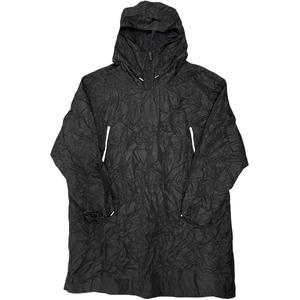 Плащ Black с жатым эффектом