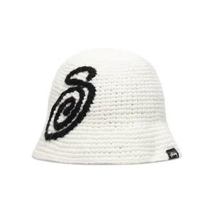Шляпа-ведро Stussy Swirly S Knit Bucket Hat 'Bone'