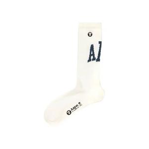 Носки и колготки AAPE Moonface Logo Socks 'Ivory'