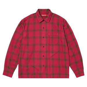 Рубашки на пуговицах Supreme Shadow Plaid Rayon Shirt 'Magenta'