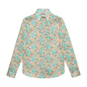 Рубашки на пуговицах Gucci x Liberty London цветочная хлопковая рубашка 'Мультиколор'