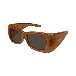 Солнцезащитные очки Saint Laurent Oversized Pillowed 'Brown'