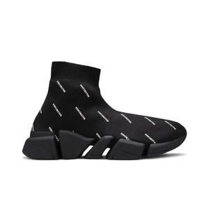 Кроссовки Balenciaga Wmns Speed 2.0 Sneaker «Allover Logo — Чёрный»