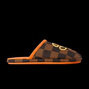 Тапочки Louis Vuitton Palace Slipper 'Damier Pop - Оранжевый'
