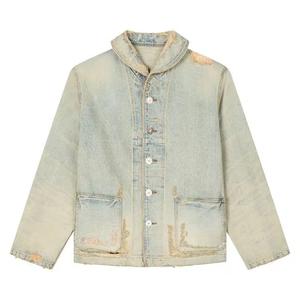 Верхняя одежда Kenzo Шальная рабочая куртка 'Bleached Blue Denim'