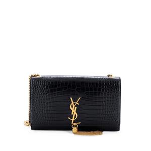 Сумка через плечо Classic Monogram Tassel Crocodile Embossed Leather Medium