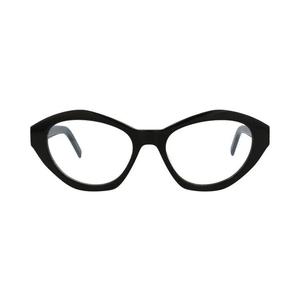 Очки Saint Laurent в кошачьем стиле из ацетата 'Черный/Прозрачный'