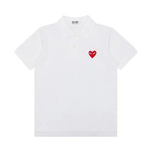 Поло Comme des Garçons PLAY Red Heart Polo Shirt 'White'