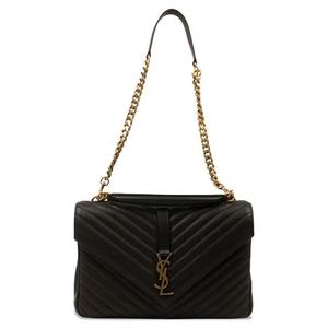 Сумки через плечо Saint Laurent Leather College Large Shoulder Bag 'Black'