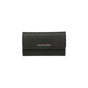 Большой трехстворчатый кошелек для путешествий Jet Set Michael Kors Черный 35S8GTVF7L
