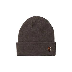 Шапки-бини BAPE Ape Head One Point Knit Cap 'Grey'