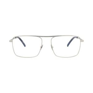 Очки Saint Laurent Square Frame Metal Optical Frames 'Silver/Transparent'