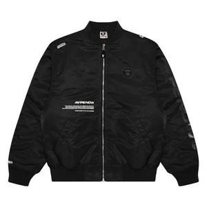 Бомберы AAPE Moonface Patch Zip-Up Bomber 'Черный'