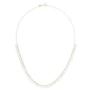 Колье Stack Baguette Half Riviera из желтого золота с бриллиантами