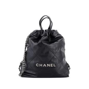 Рюкзак 22 Chain Quilted Calfskin среднего размера