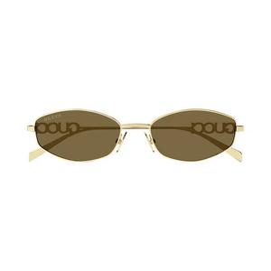 Овальные солнцезащитные очки Gucci 'Shiny Endura Gold'