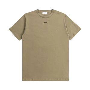 Футболка Off-White Off Stitch Slim Short-Sleeve Tee «Бежевый/Черный»
