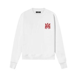 Свитшоты Amiri MA Logo Crew 'White/Red'
