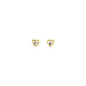 Серьги-сердечки из золота 375/9K S129
