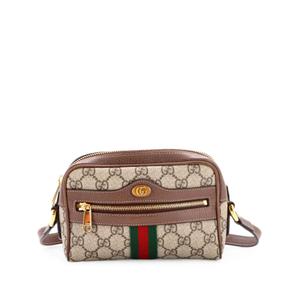 Мини-сумка через плечо Ophidia Shoulder Bag GG Coated Canvas