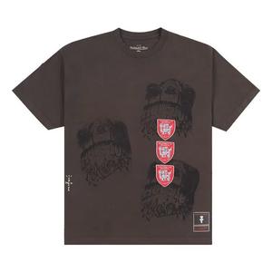 Футболки с коротким рукавом Cactus Jack by Travis Scott x Mitchell & Ness University Of Houston Seal Tee 'Brown'
